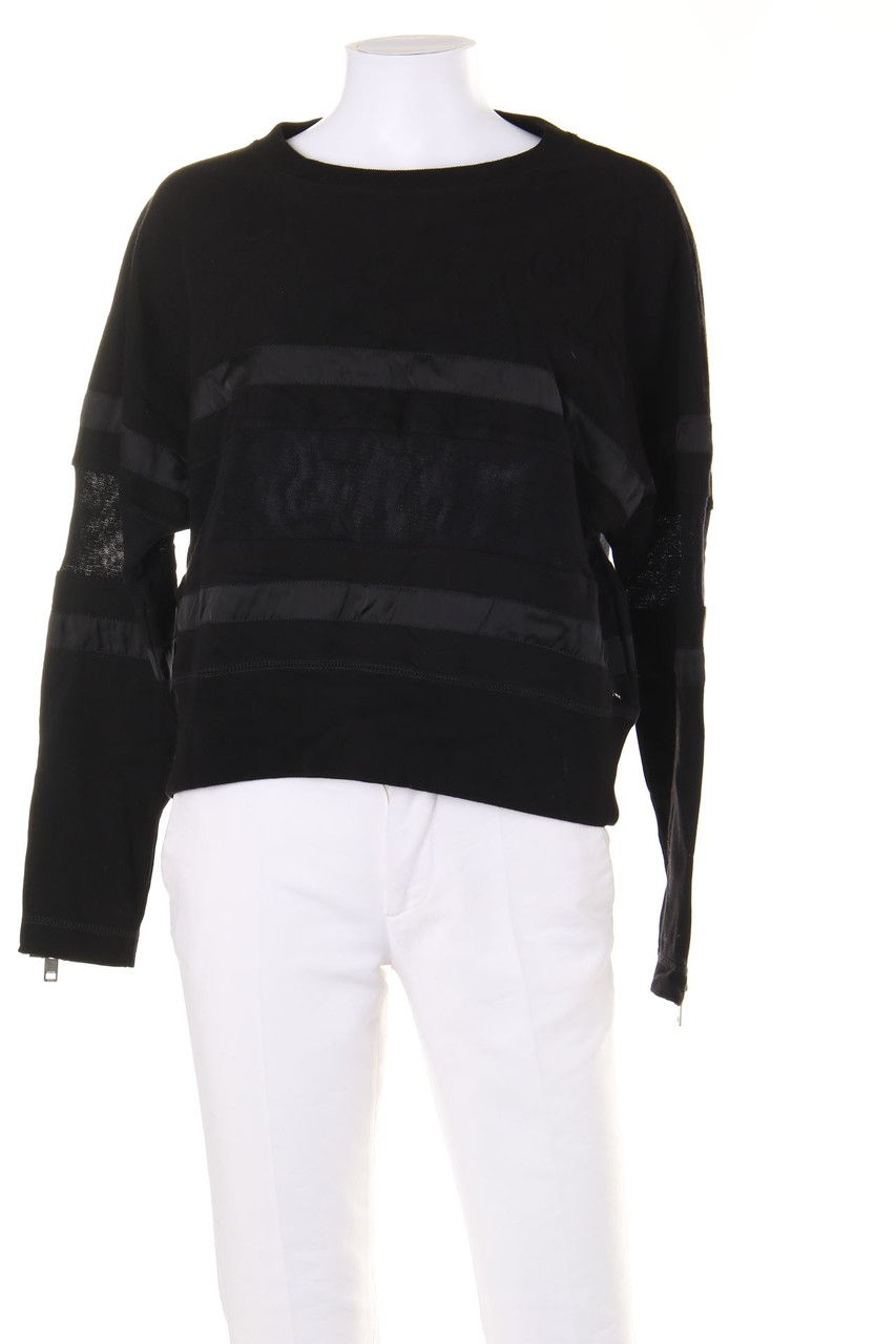 DIESEL - Oversize-Strick-Pullover mit Logo-Plakette - S