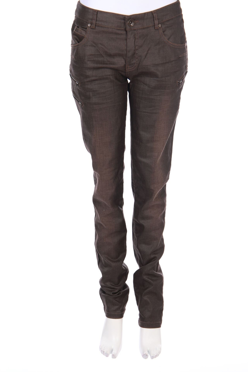IKKS - Used Look Straight Cut Jeans mit Stickereien - W30