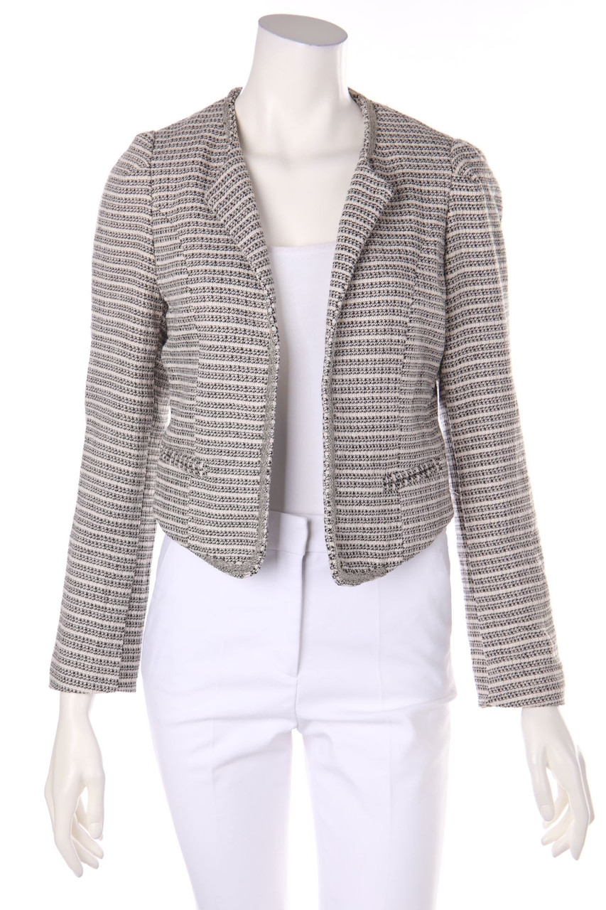 MAISON SCOTCH - Blazer mit Streifen mit Metallic-Effekt - D 38