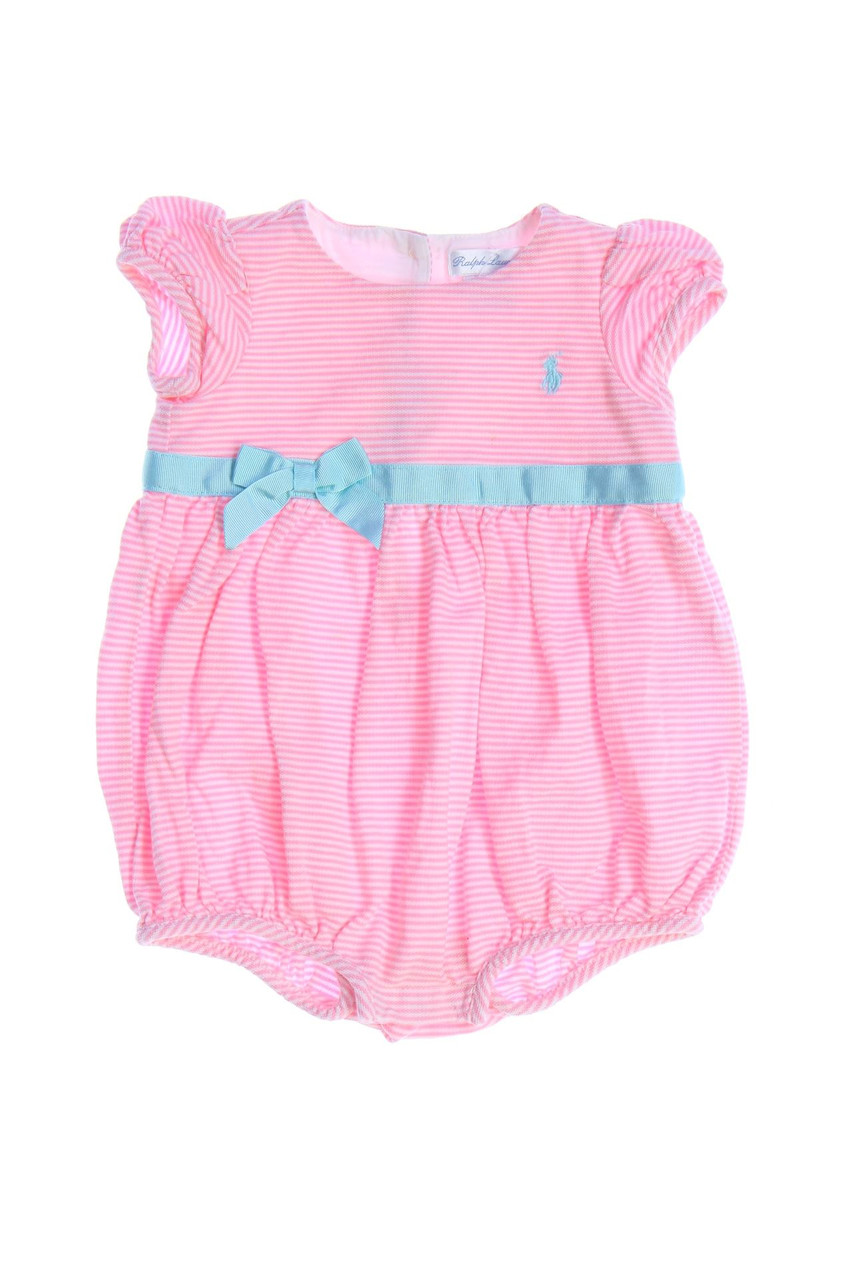 RALPH LAUREN - Body mit Streifen mit Schleife - 62