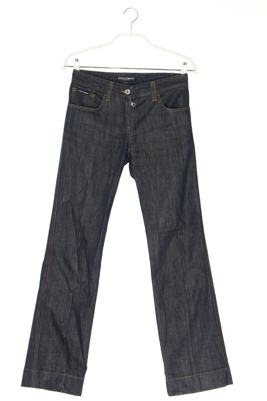 DOLCE&GABBANA - Dark Denim Bootcut-Jeans mit Logo-Plakette - D 30-32