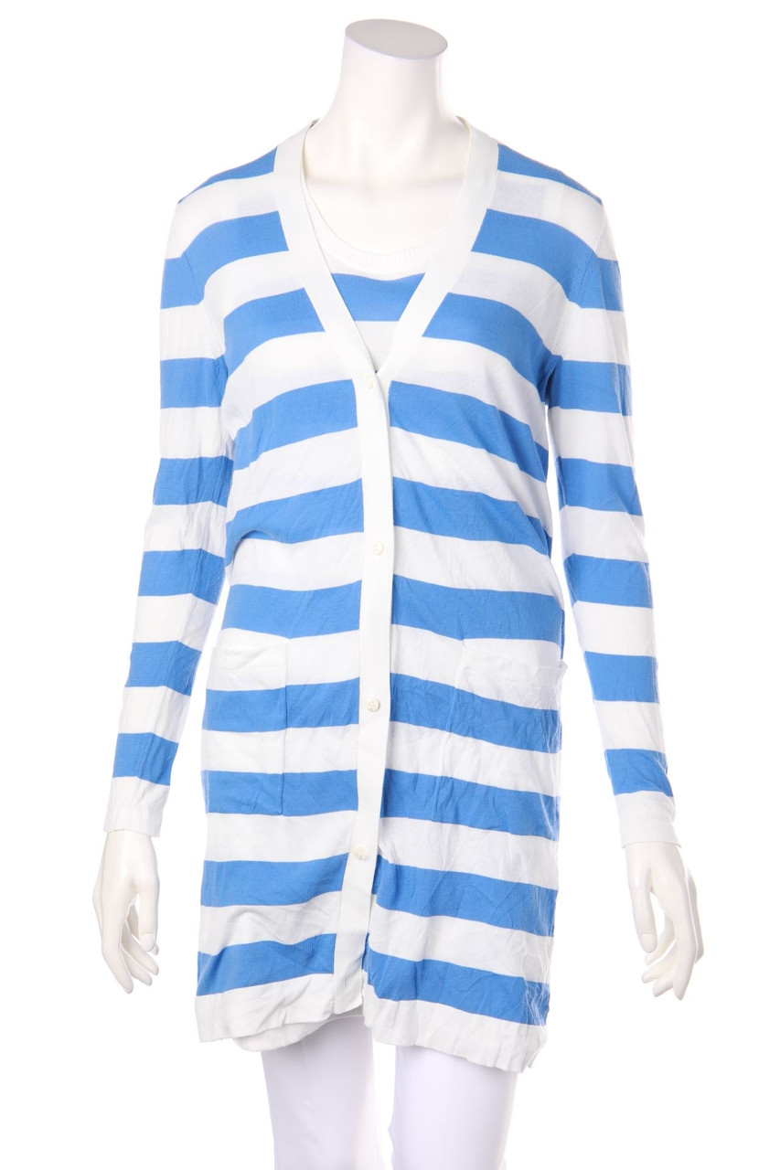 Max Mara - Twinset mit Streifen mit Schlitz - S