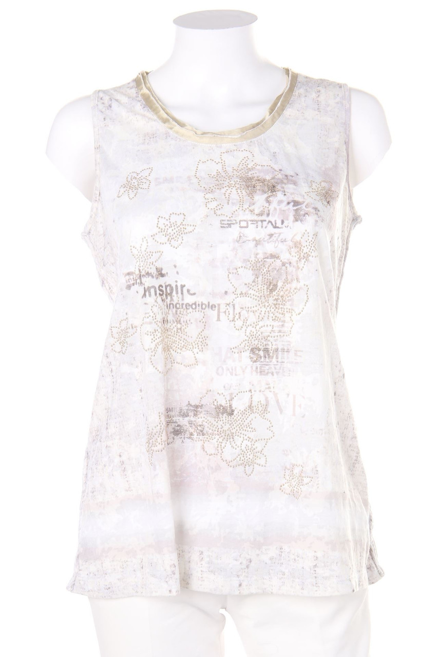 SPORTALM - Strick-Top mit floralem Muster - D 38