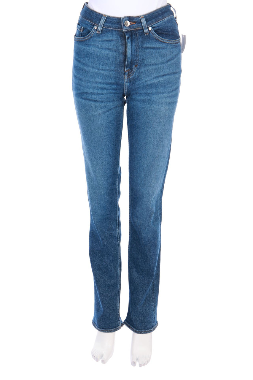 TIGER OF SWEDEN - straight cut used look jeans with Logo Patch - W27