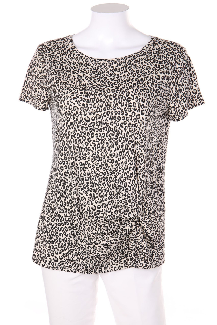 monari - Kurzarm-Shirt mit Drapierung - D 38