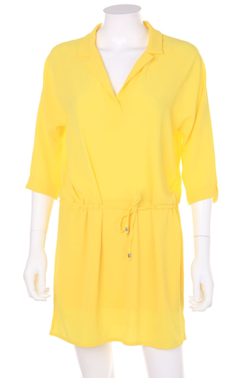 REBEKA ROSS - Tunic Dress, Crêpe with Drawstring - D 42
