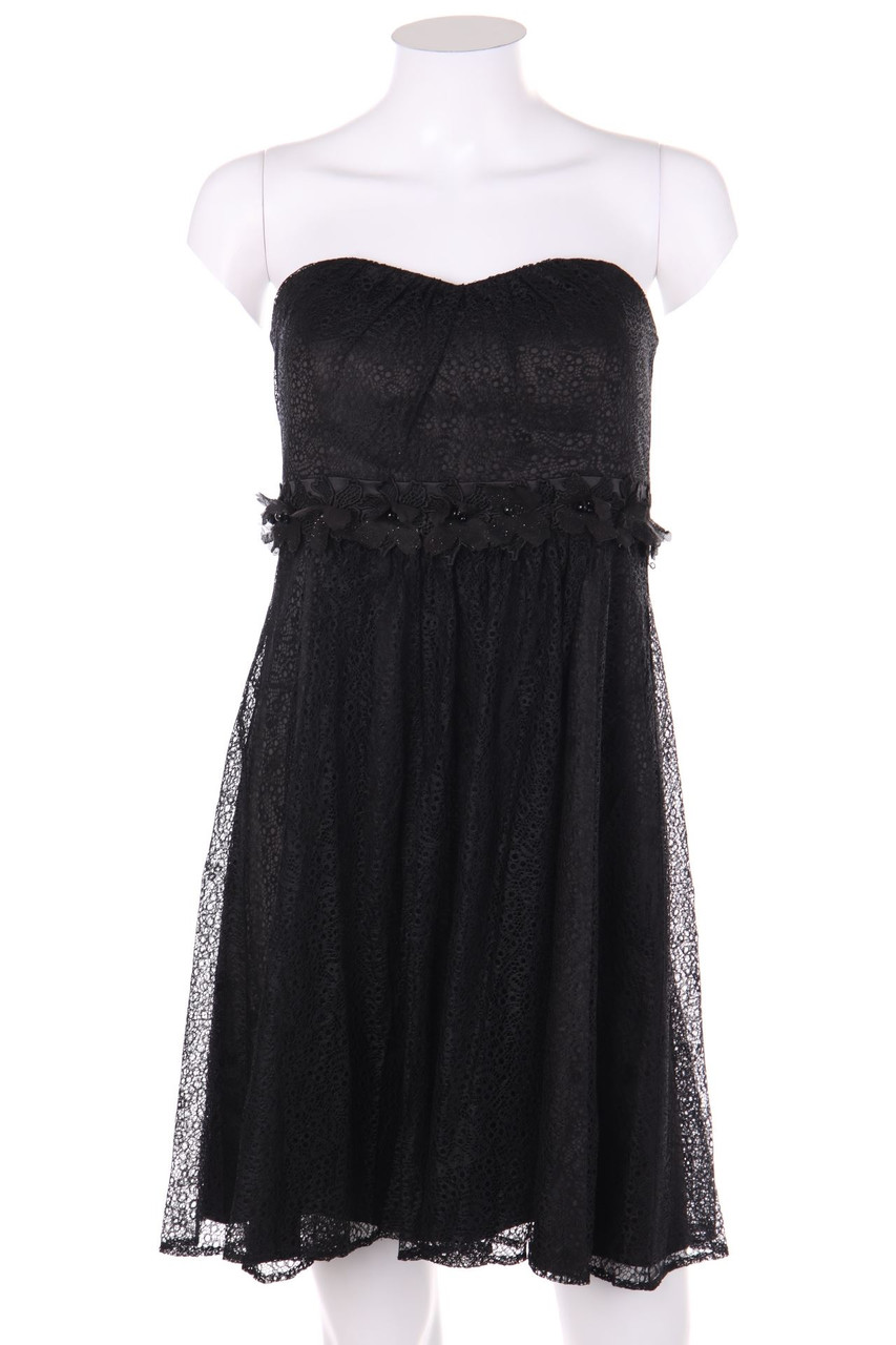 Vera Mont - Bandeau-Kleid aus Spitze mit Applikationen - D 36