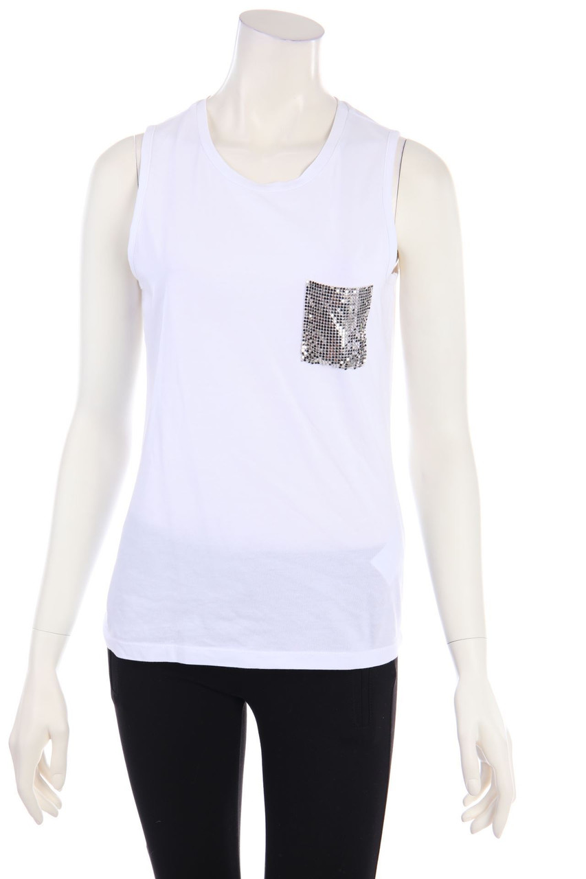 LIU JO - Top mit aufgesetzten Taschen - M