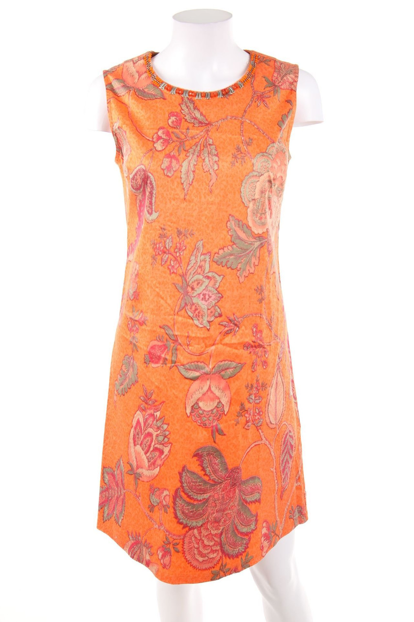 Derhy - Etui-Etui-Kleid mit Blumen-Print mit Perlen - S