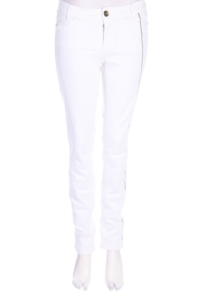 MARC CAIN - Straight Cut Jeans mit Logo-Patch - D 38