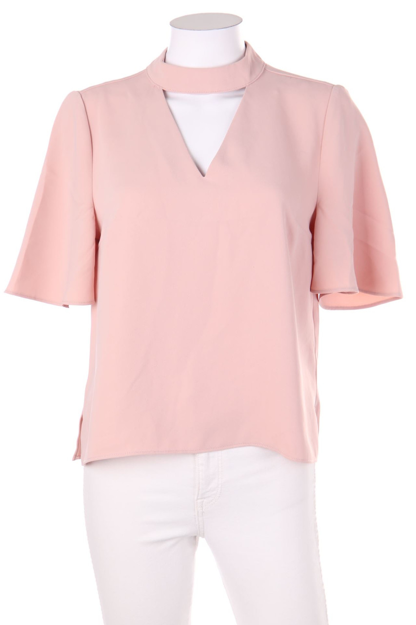 ONE MORE STORY - Kurzarm-Bluse mit Cut-out - D 36