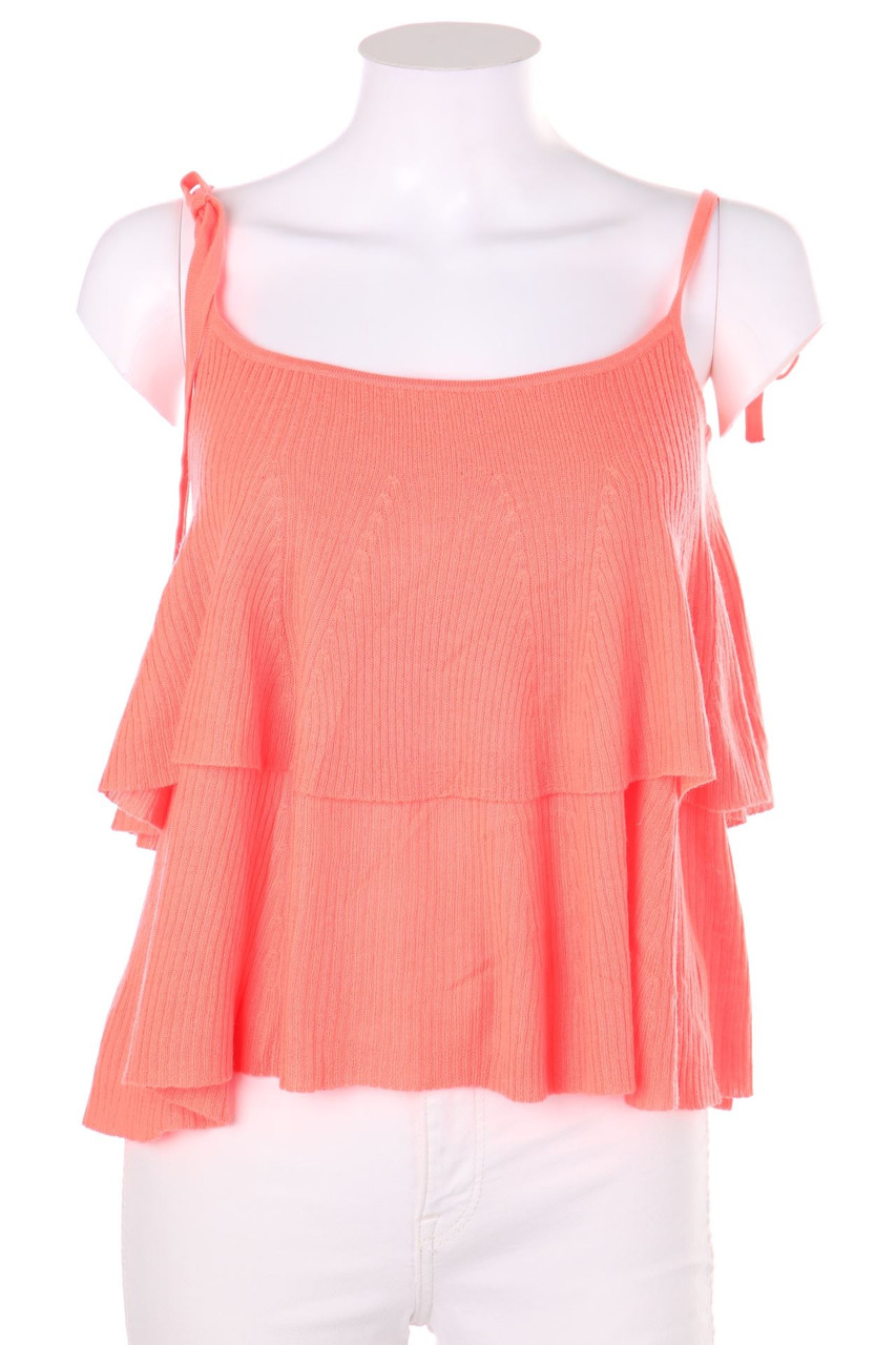 J.CREW - Top aus Merino-Wolle mit Volants - S