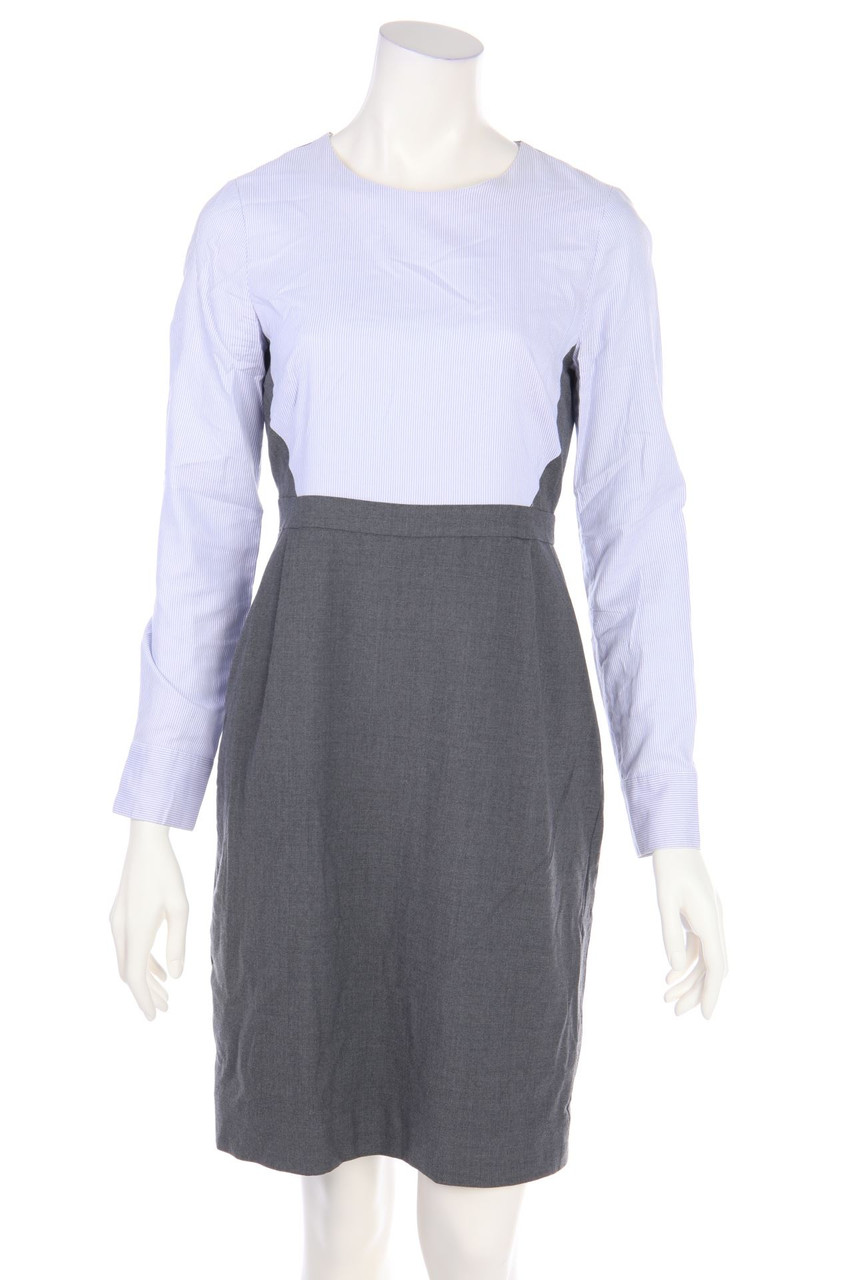 J.CREW - dress, Wool-Blend with Stripes - D 38