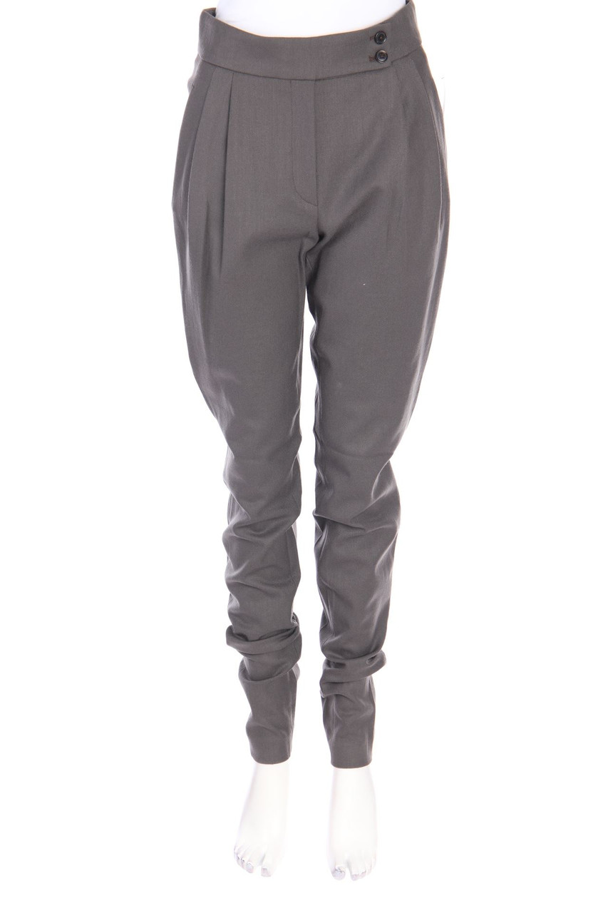 ODEEH - Hose aus Woll-Mix mit Falten - D 36