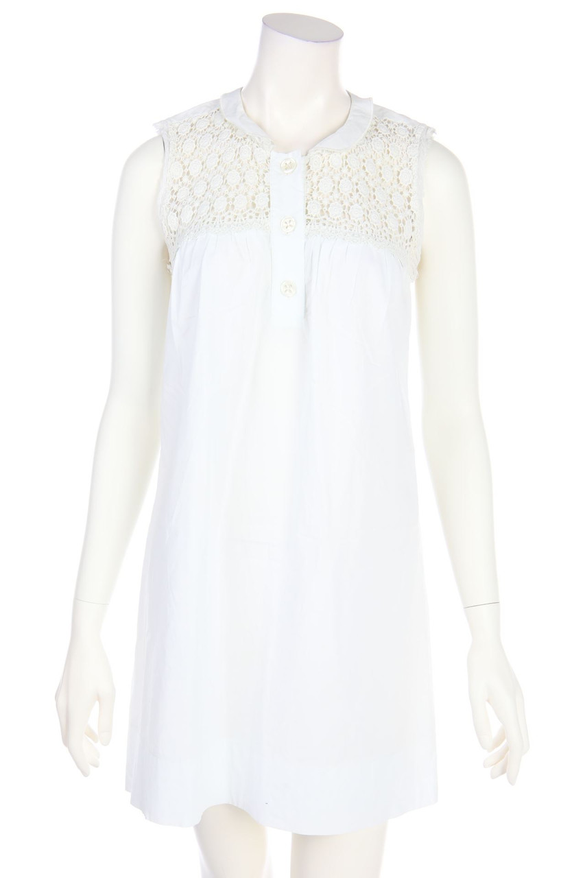 sandro - Shirt Dress with Crochet Knit Details - D 34