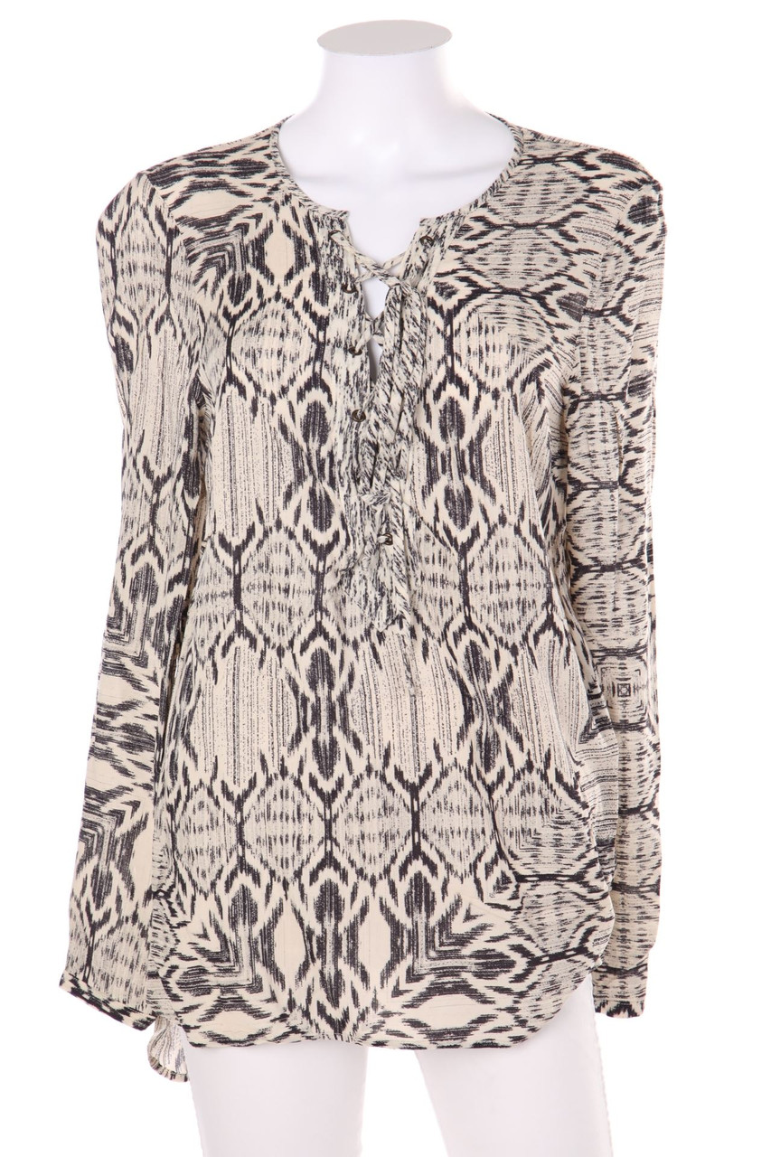 ouí - Oversize-Blouse, Viscose with Lacing - D 36