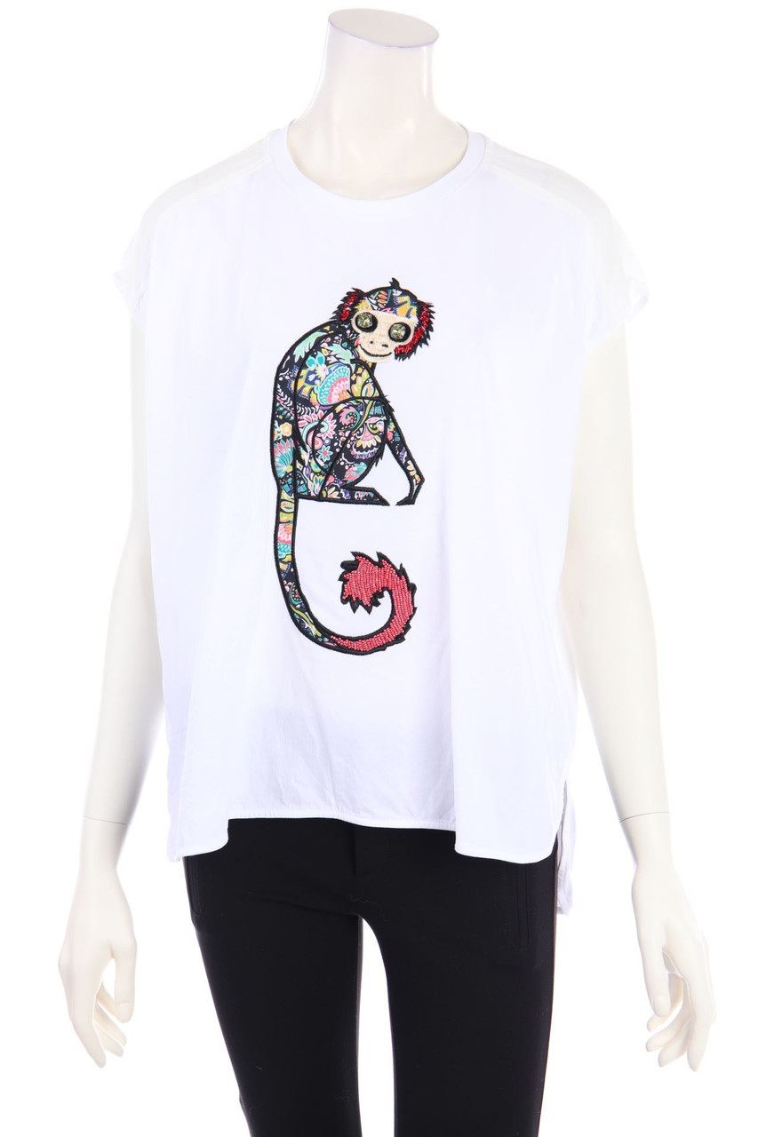 MAX&Co. - Shirt mit Applikationen - L