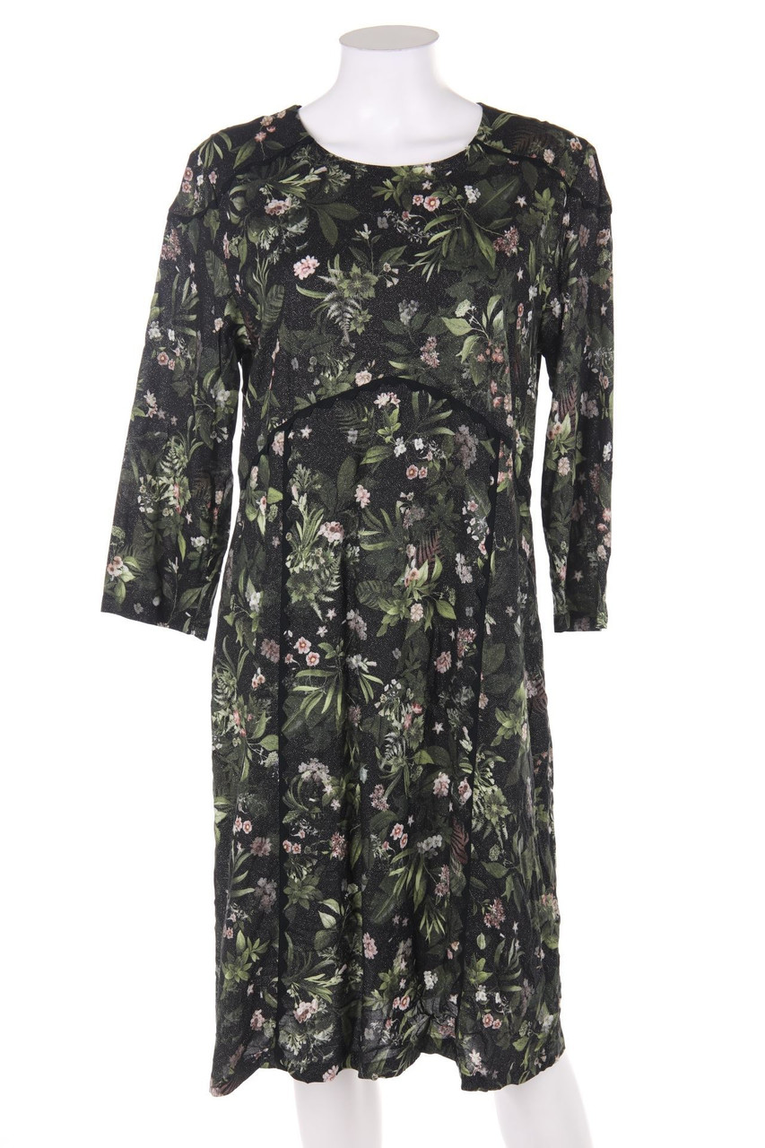 EASY BY Jones - Glitter-Dress with floral print - D 42