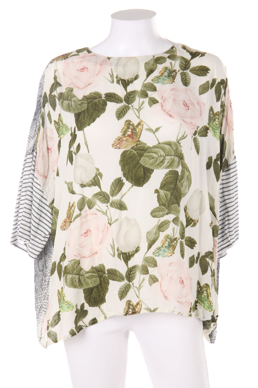 ouí - Blouse with 3/4 Sleeve with floral print - XL