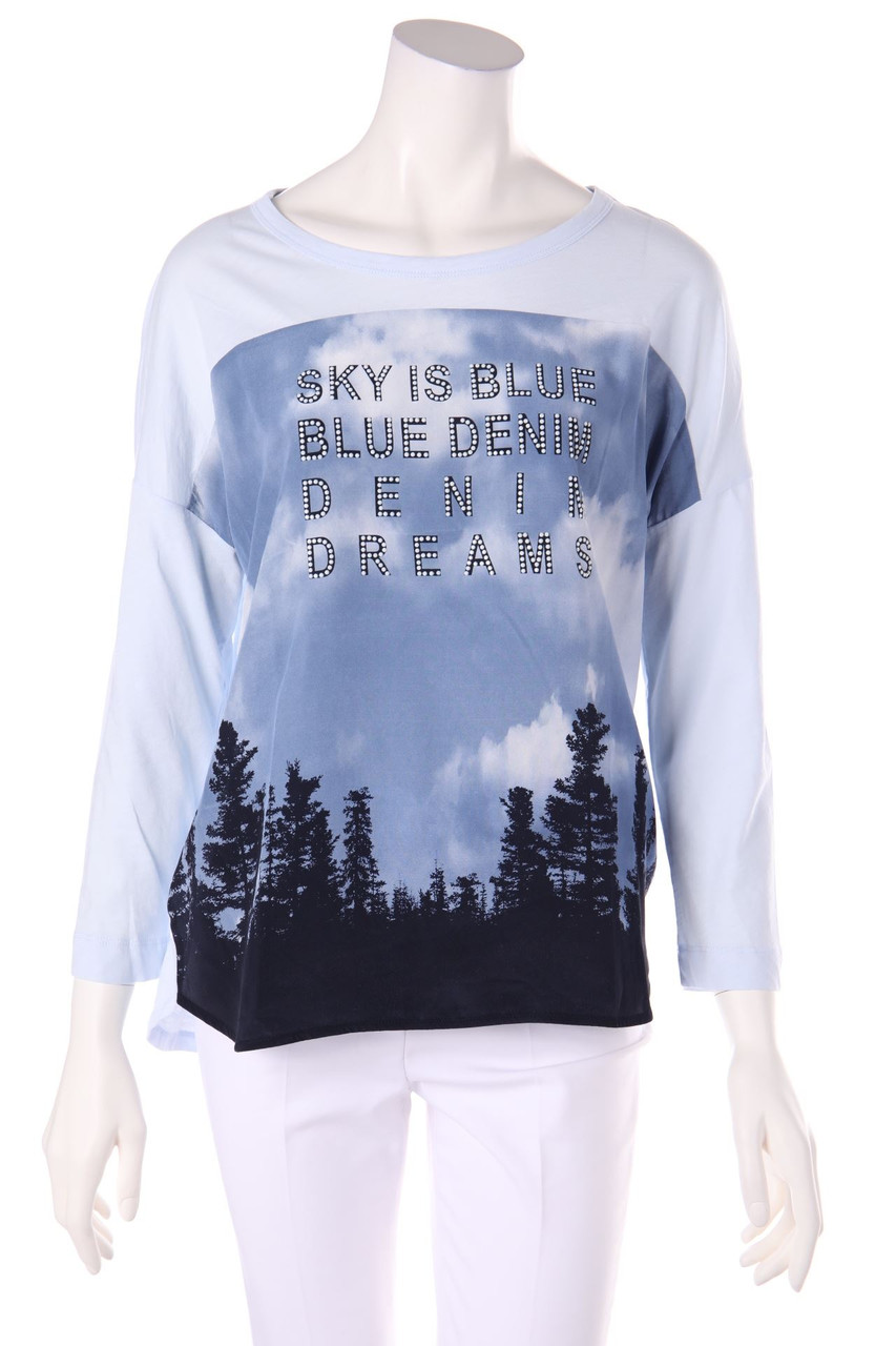 LUISA CERANO - 3/4-Arm-Shirt aus Seide mit Print - D 40