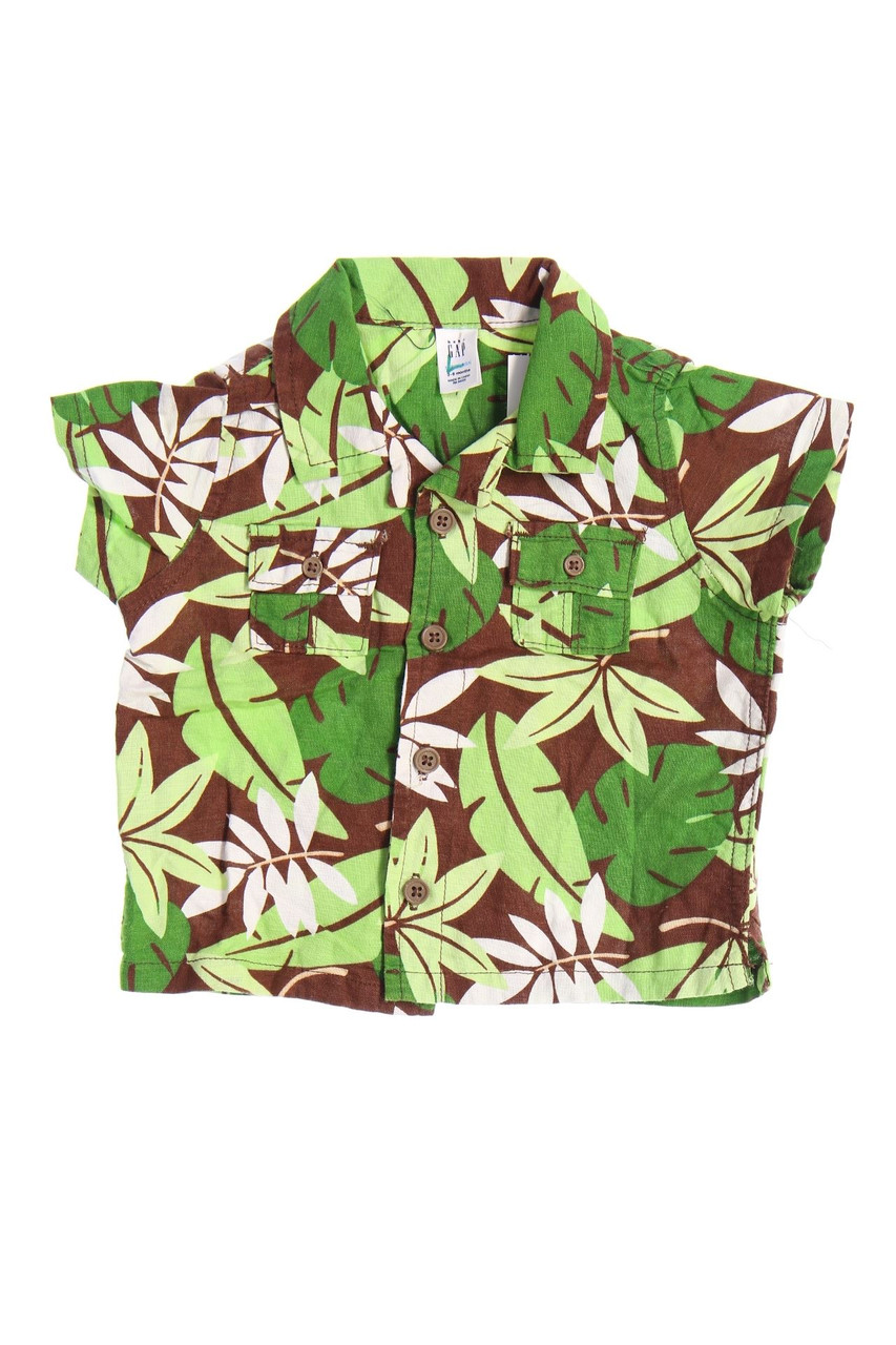 baby GAP - shirt, Linen-Blend with Pattern - 62