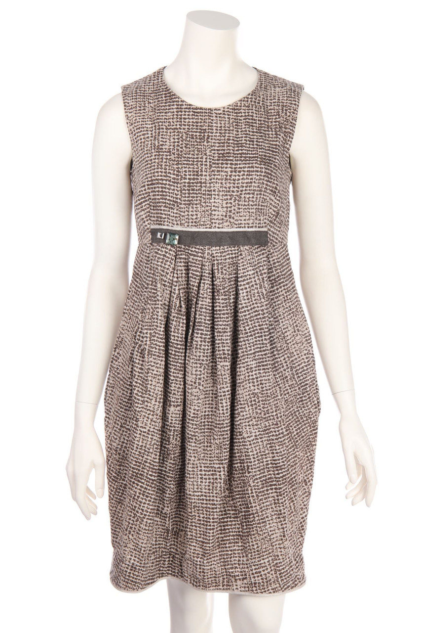 ´S Max Mara - dress, Linen with Print - D 38