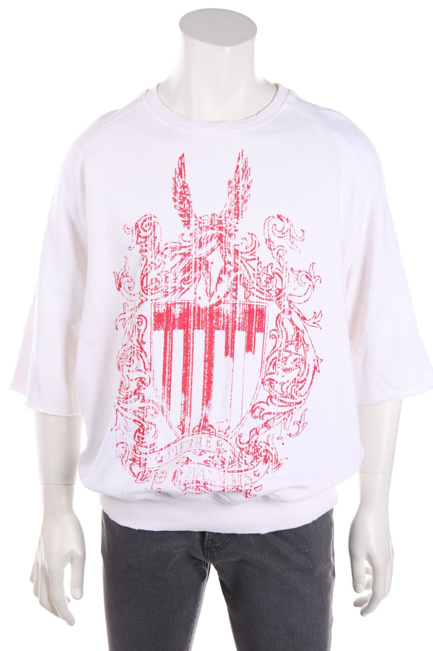 PIERRE BALMAIN - Sweatshirt im Used Look mit Print - M