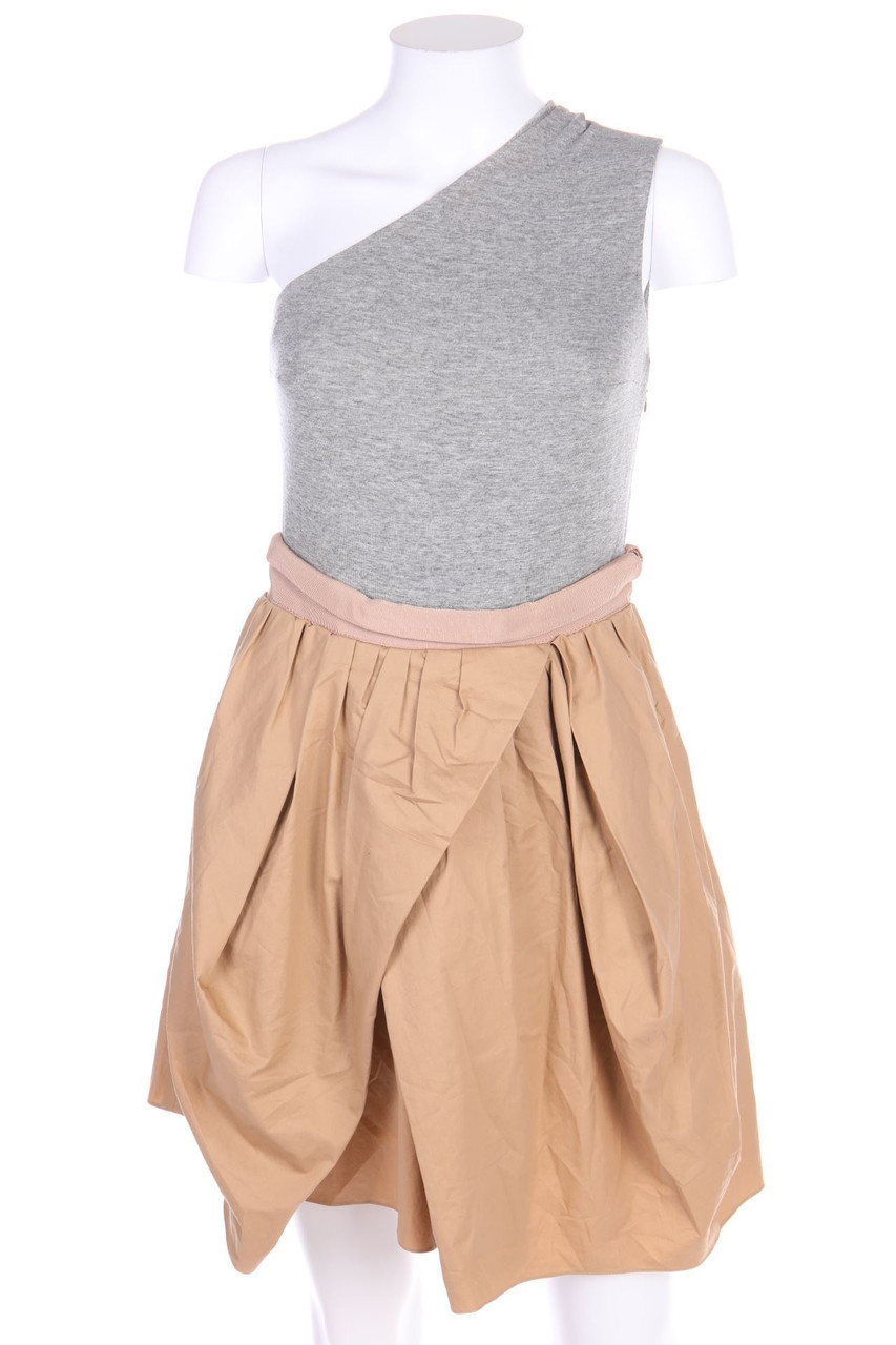 CARVEN - One shoulder-One-Shoulder Dress, Cotton, Layer Look - D 36