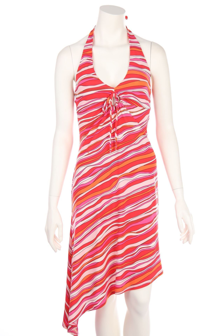 BCBG MAXAZRIA - Print-Dress with Cut-Out - S