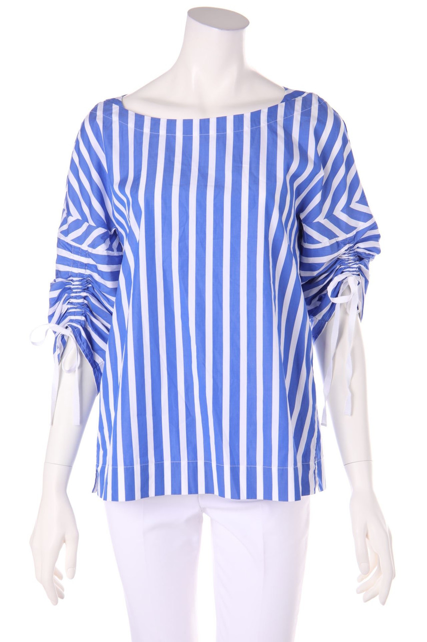 Le Sarte Pettegole - Oversize-Cotton Blouse with Drawstring - D 38