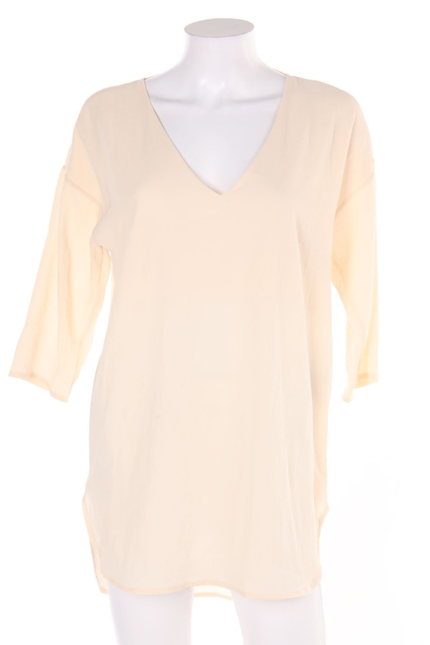 IMPERIAL - Bluse mit 3/4-Ärmel aus Crêpe mit Rückenausschnitt - M