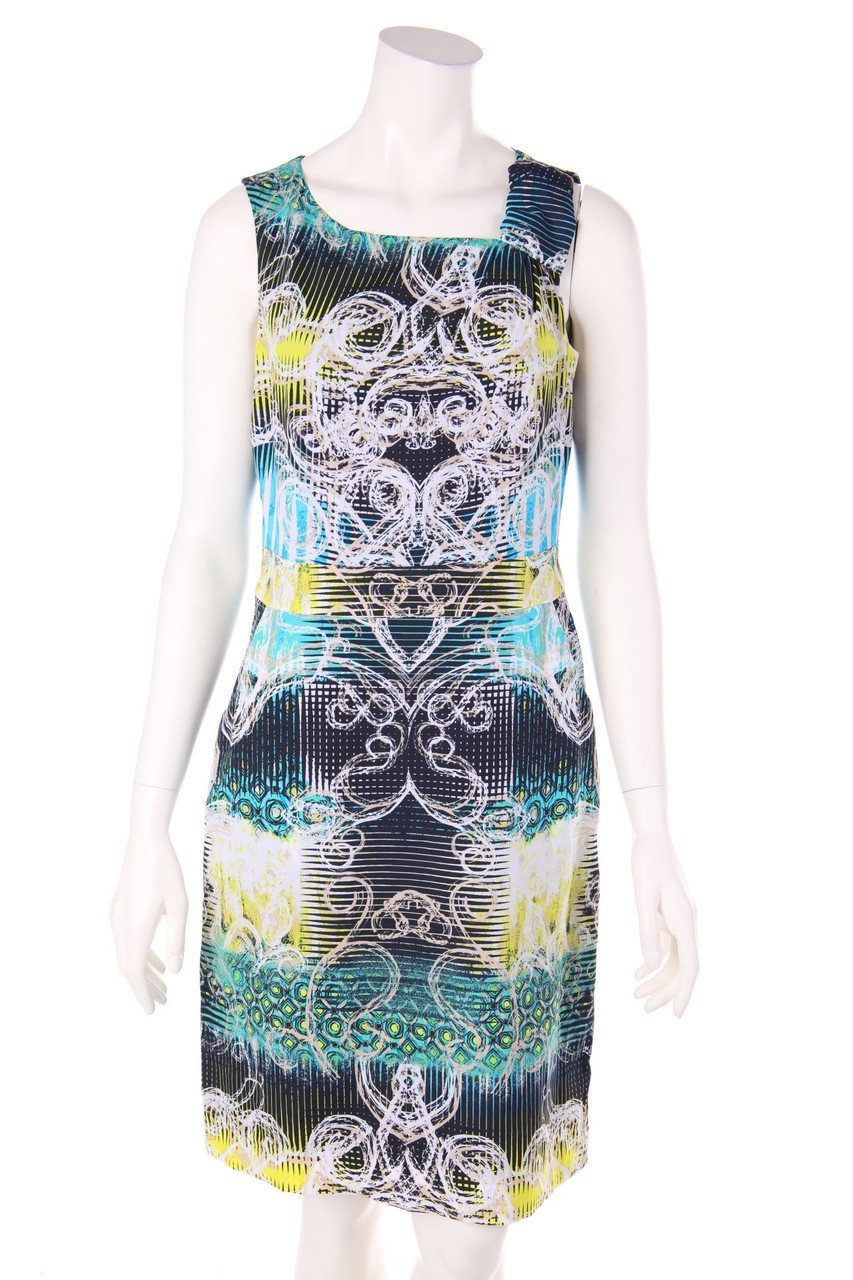 comma - Etui-Kleid mit Print - D 36