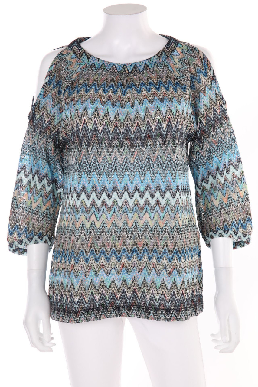 comma - Strick-Pullover mit Cut-out - D 40