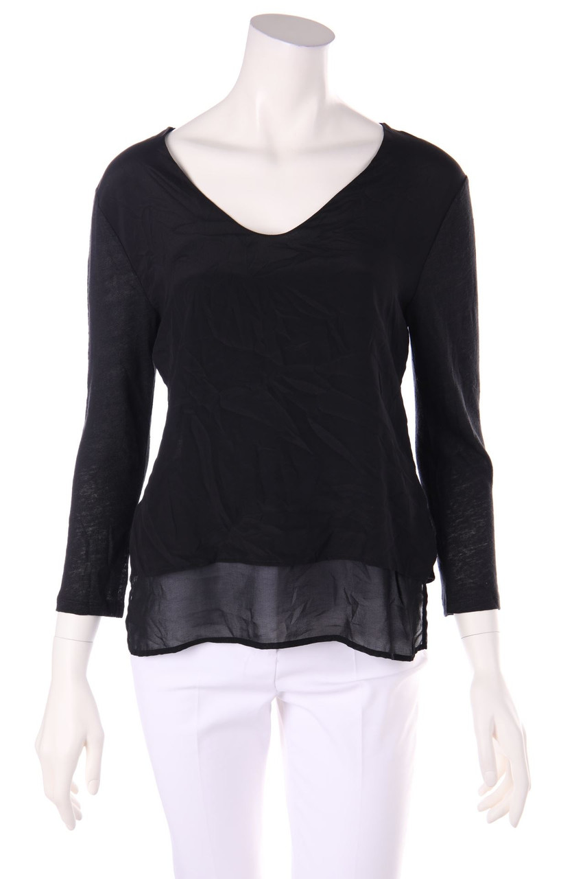 rich & royal - Bluse aus Leinen-Seide-Mix - S