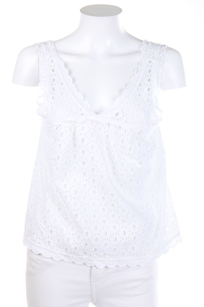 JUICY COUTURE - Top, Eyelet Lace  with Elastic Band - S