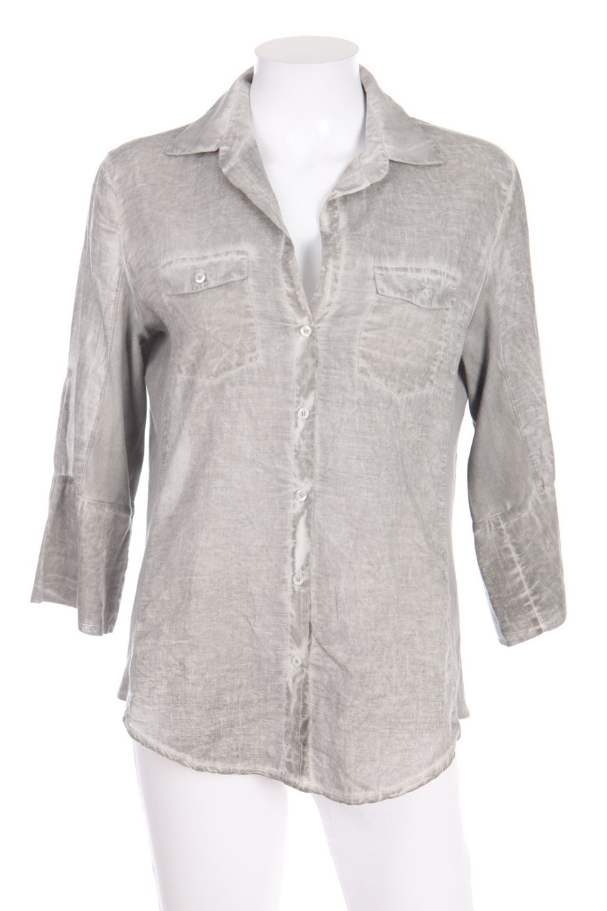 monari - Garment Dyed-Bluse mit 3/4-Ärmel - M