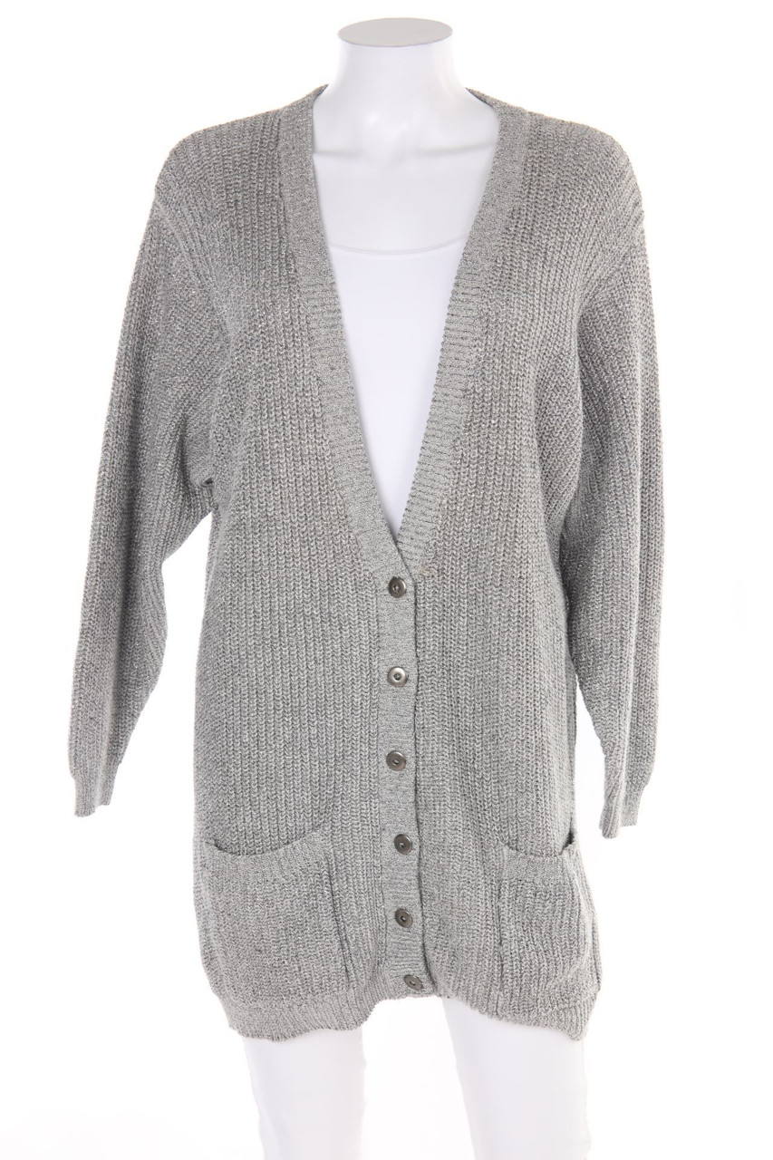 Frapp - Glitzer-Long-Cardigan - D 36