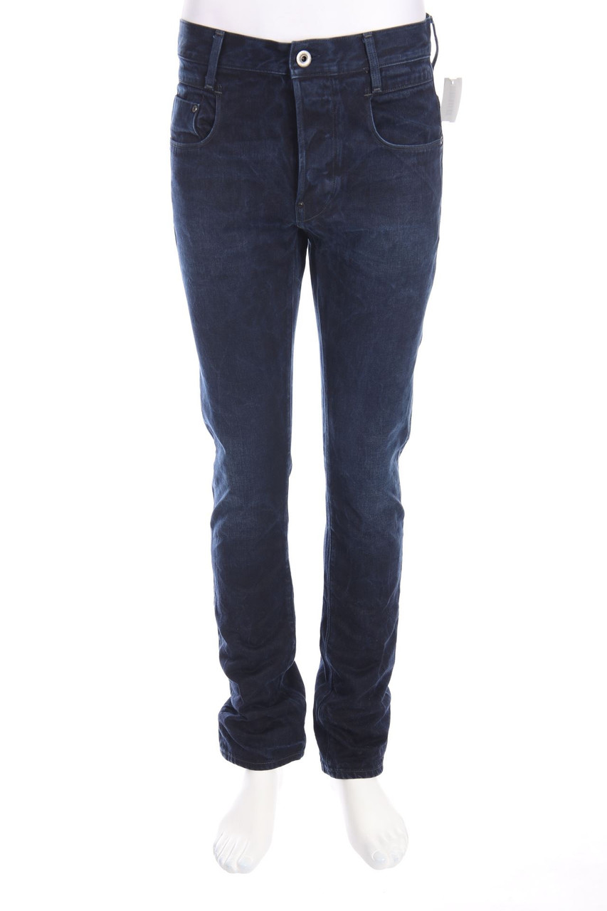 G-STAR RAW - Dark Denim Straight Cut Jeans mit Logo-Patch - W31