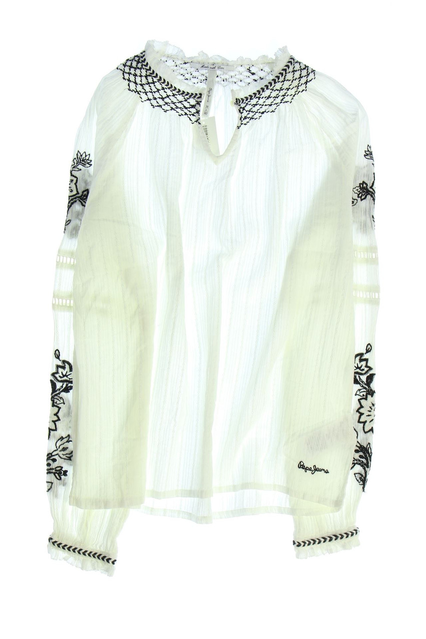 Pepe Jeans - Bluse aus Baumwolle mit Stickereien - 182