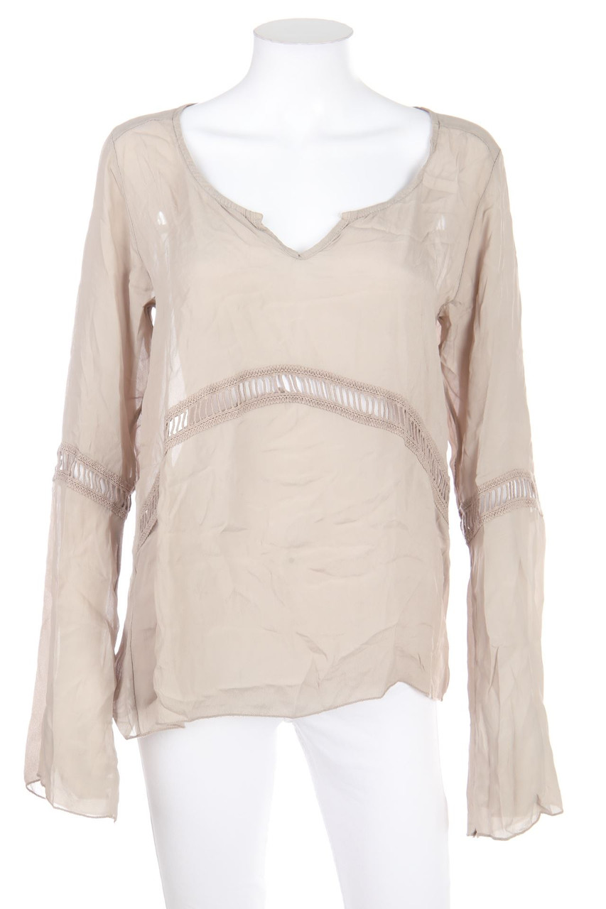 LE STREGHE - Blouse with Lace Insert - L