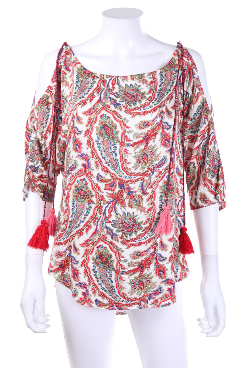 marée - Boho-Blouse with Print - S