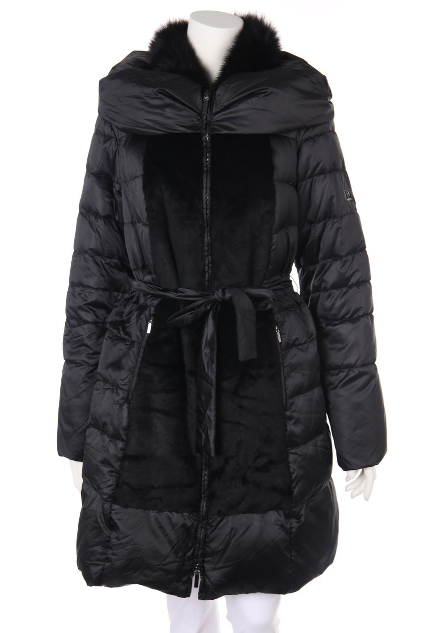 VOYAGE by MARINA RINALDI - Down Coat with Real Fur Trim - L