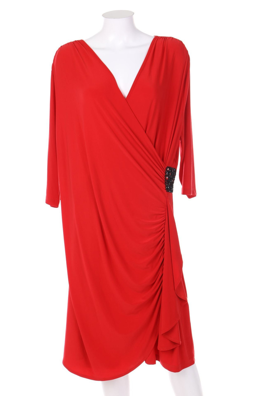 POMPÖÖS - Dress with Ruffles with 3/4-Sleeves - D 50