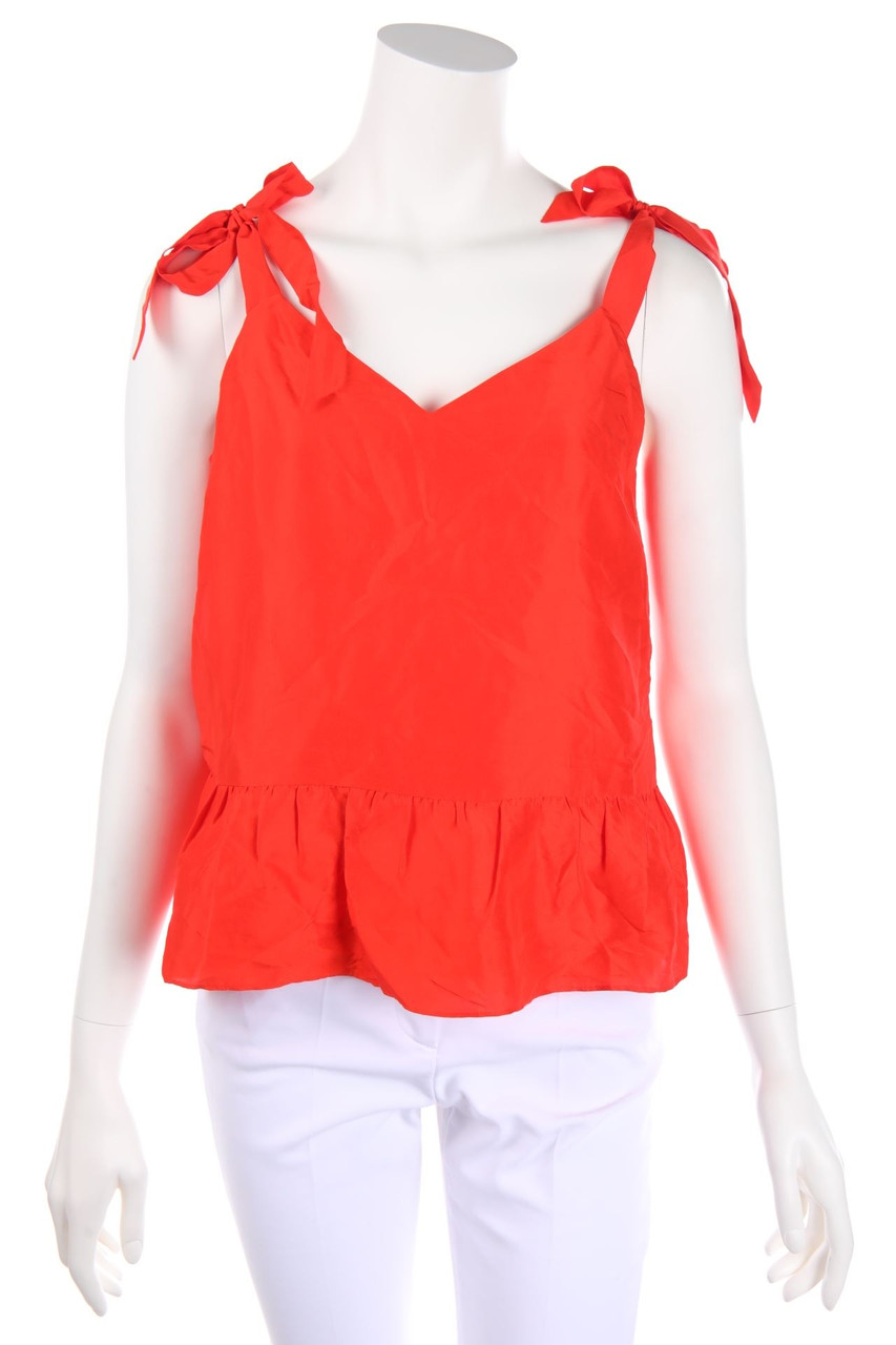 J.CREW - Top made of Silk with Bow - D 36