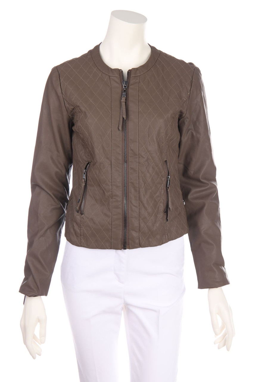 SILVIAN HEACH - Faux Leather Jacket, quilted - XS