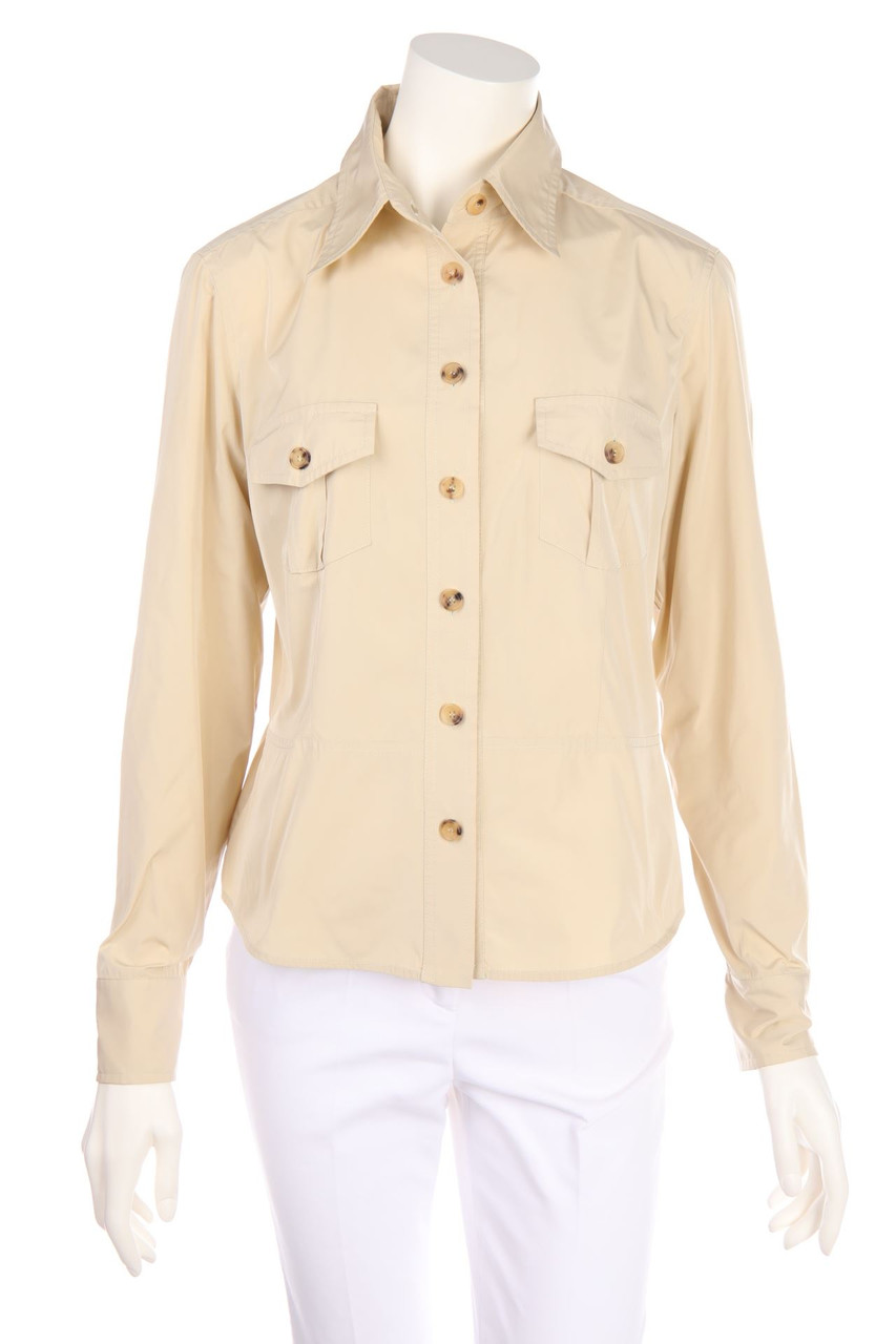 FABRIZIO LENZI - Hemd-Bluse mit aufgesetzten Taschen - D 46