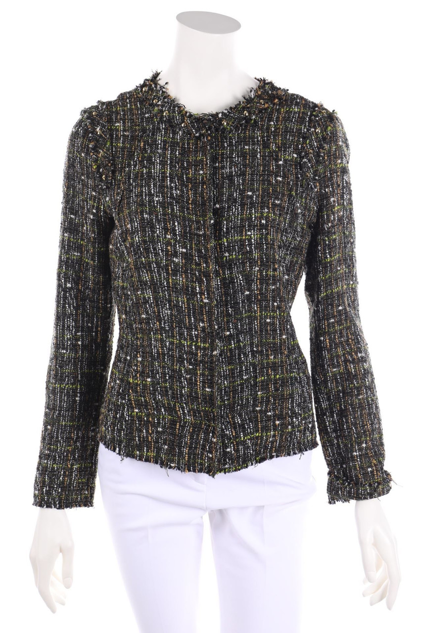 RINASCIMENTO - Bouclé-Blazer mit Metallic-Effekt - M