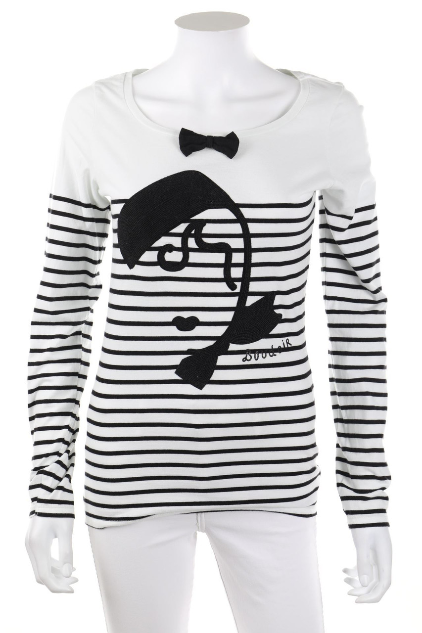 MAISON SCOTCH - Longsleeve-Shirt mit Streifen - D 36