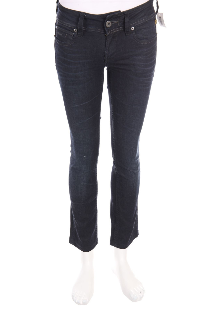 G-STAR RAW - Used Look Straight Cut Jeans mit Logo-Badge - W28