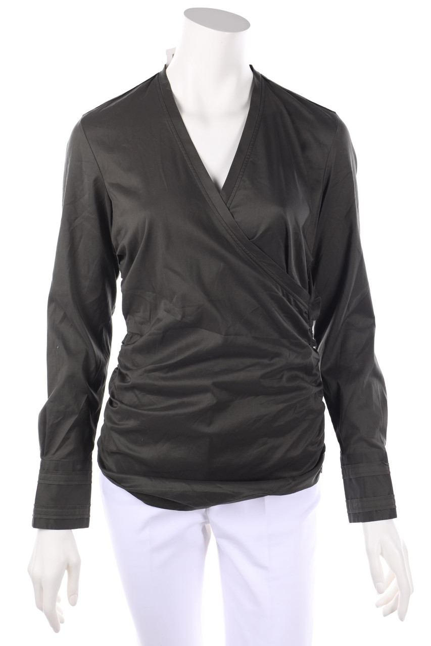 BOSS HUGO BOSS - Blouse with Wrap-Effect with Ruffles - M